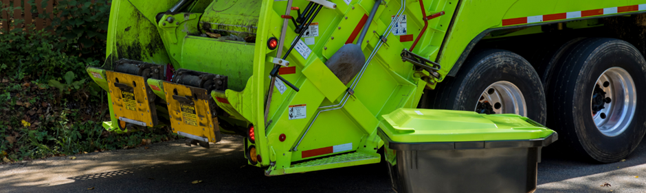 A photo of a bin collection vehicle