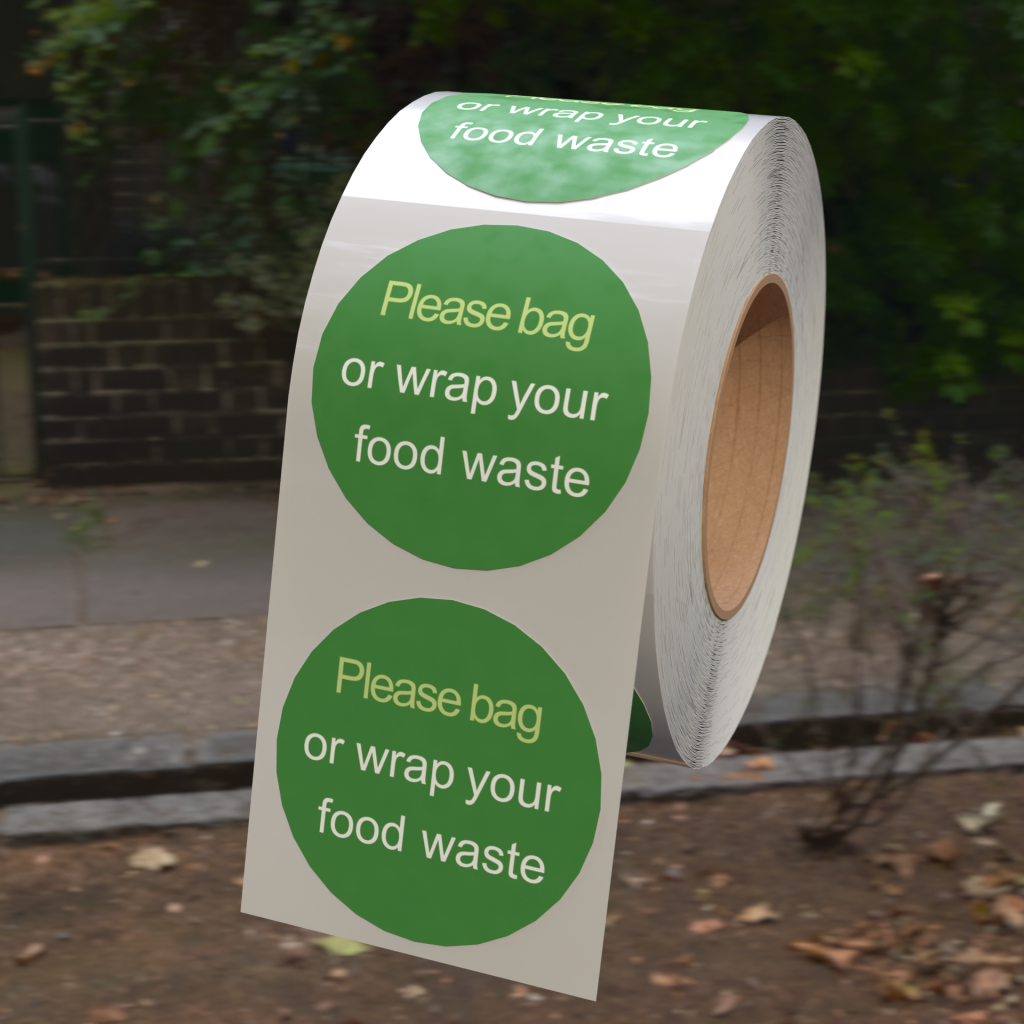 Bag or Wrap Food Waste Sticker