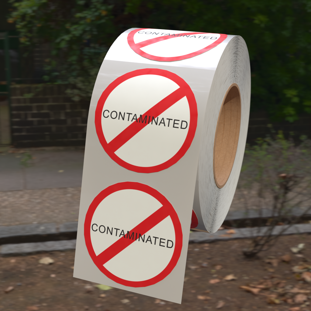 Contaminated Sticker