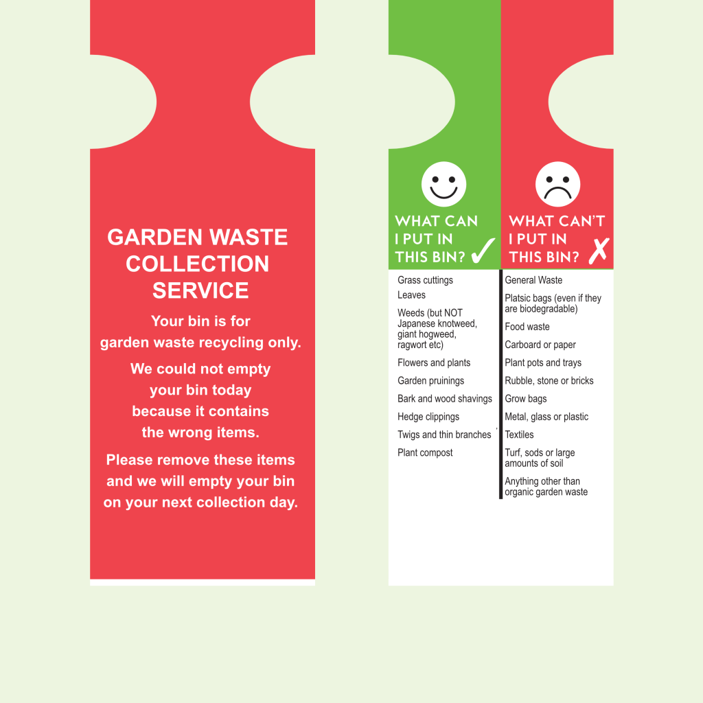Garden Waste Not Collected Tag