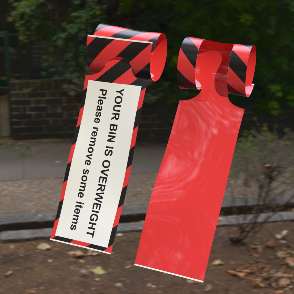 Over Weight Bin Tag